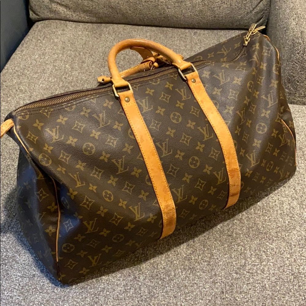 LV Keepall Monogram Canvas Duffle Bag